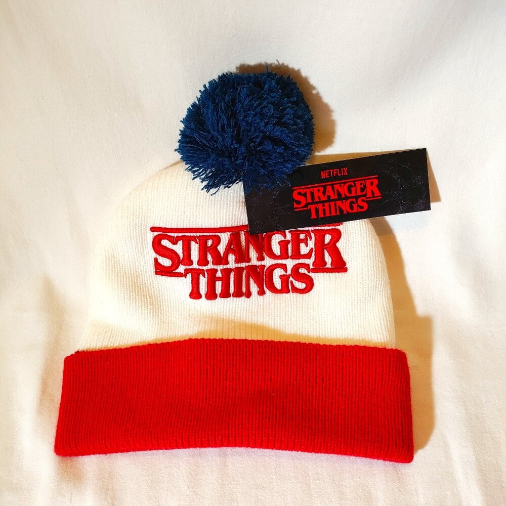 NWT Stranger Things Unisex Beanie with Pompom One Size